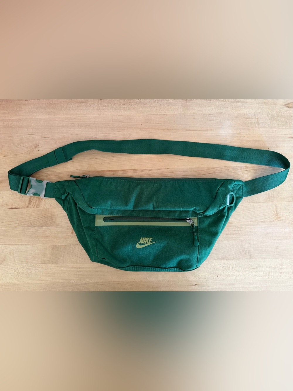 Nike Dark Green Sling Belt Bag with Logo